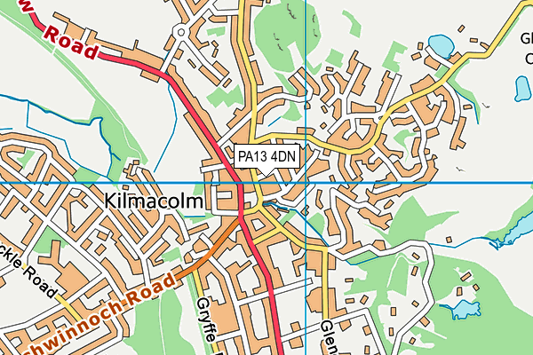 PA13 4DN map - OS VectorMap District (Ordnance Survey)