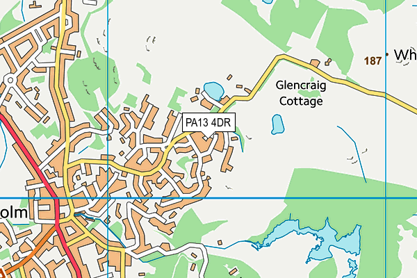 PA13 4DR map - OS VectorMap District (Ordnance Survey)