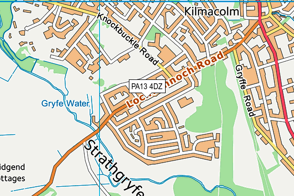 PA13 4DZ map - OS VectorMap District (Ordnance Survey)
