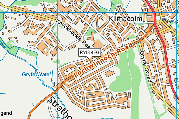 PA13 4EG map - OS VectorMap District (Ordnance Survey)