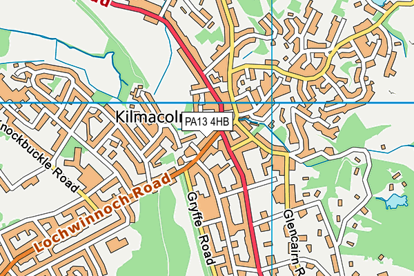PA13 4HB map - OS VectorMap District (Ordnance Survey)