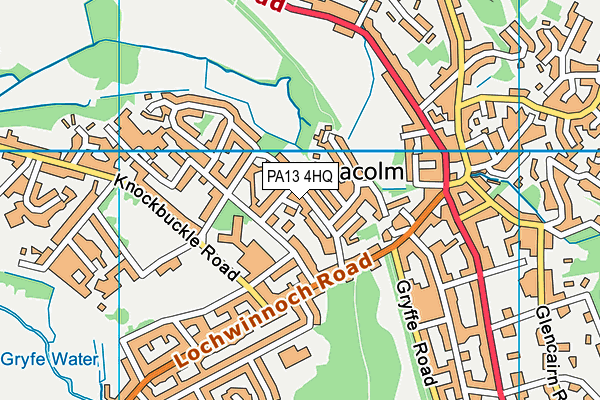PA13 4HQ map - OS VectorMap District (Ordnance Survey)