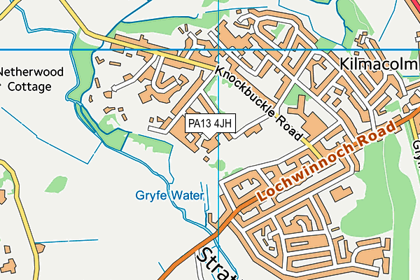 PA13 4JH map - OS VectorMap District (Ordnance Survey)