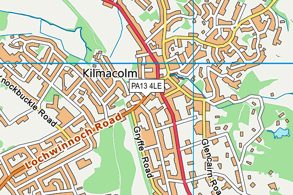 PA13 4LE map - OS VectorMap District (Ordnance Survey)