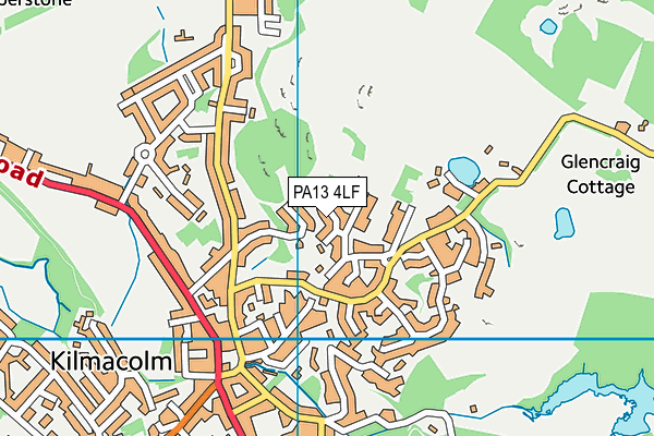 PA13 4LF map - OS VectorMap District (Ordnance Survey)