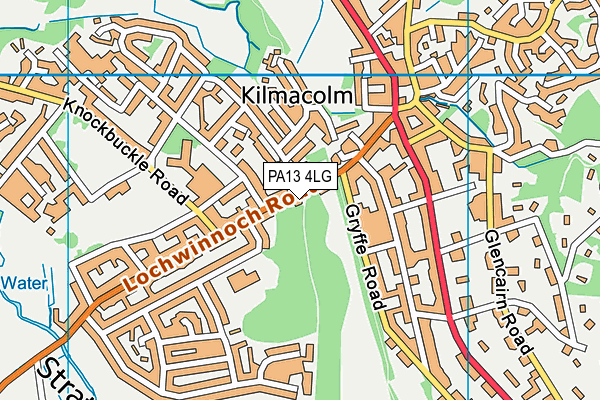 PA13 4LG map - OS VectorMap District (Ordnance Survey)