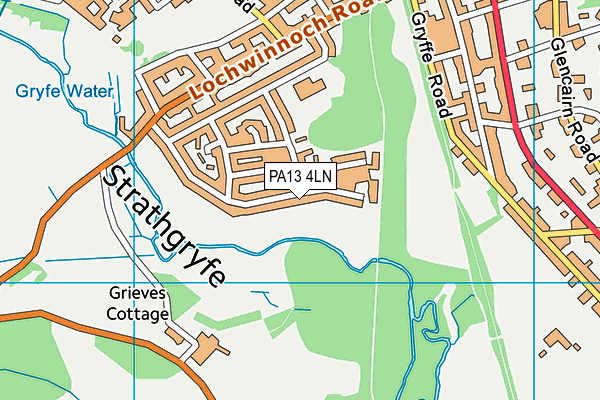 PA13 4LN map - OS VectorMap District (Ordnance Survey)