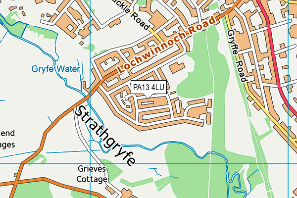 PA13 4LU map - OS VectorMap District (Ordnance Survey)