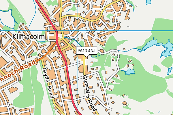 PA13 4NJ map - OS VectorMap District (Ordnance Survey)