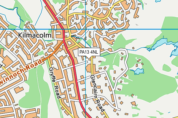 PA13 4NL map - OS VectorMap District (Ordnance Survey)