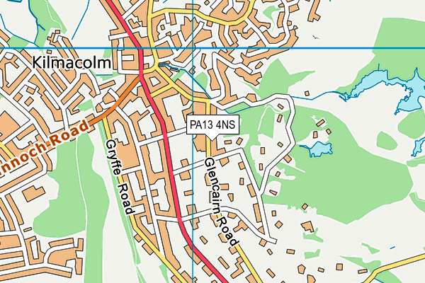 PA13 4NS map - OS VectorMap District (Ordnance Survey)