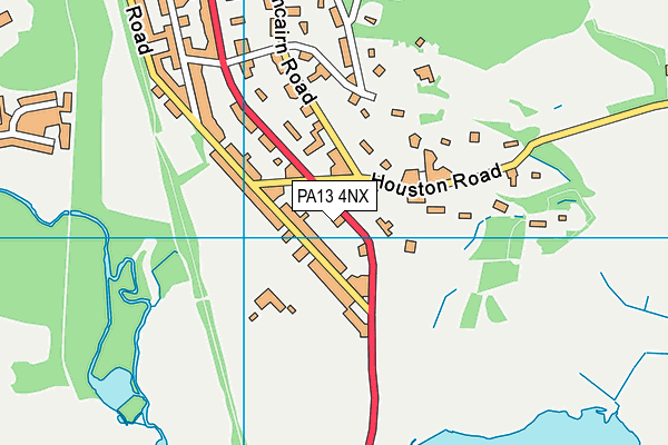 PA13 4NX map - OS VectorMap District (Ordnance Survey)