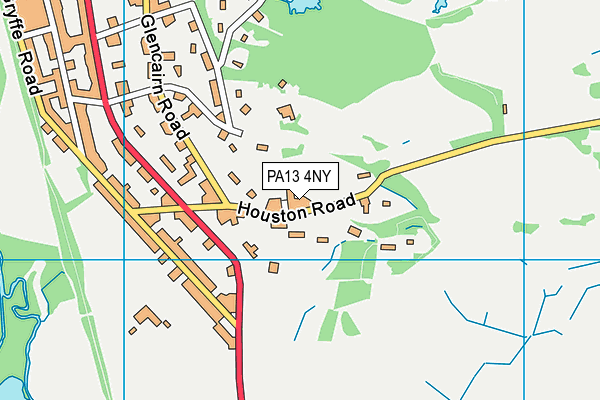 PA13 4NY map - OS VectorMap District (Ordnance Survey)
