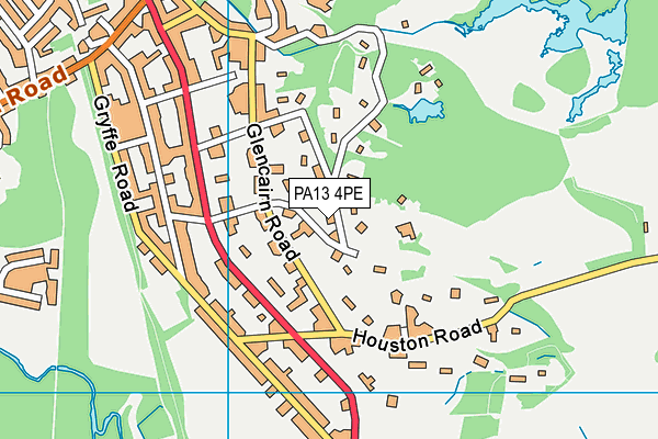 PA13 4PE map - OS VectorMap District (Ordnance Survey)