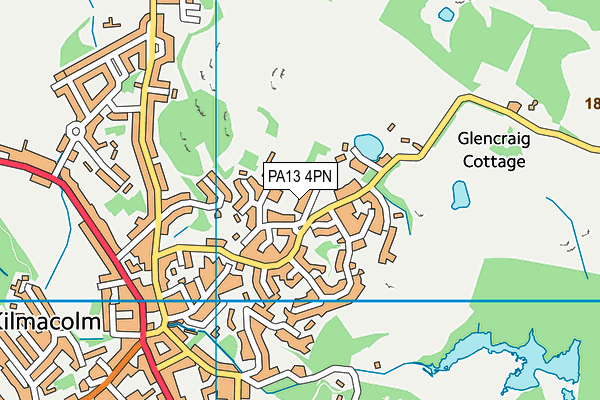 PA13 4PN map - OS VectorMap District (Ordnance Survey)