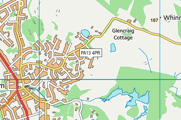 PA13 4PR map - OS VectorMap District (Ordnance Survey)