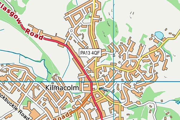 PA13 4QF map - OS VectorMap District (Ordnance Survey)