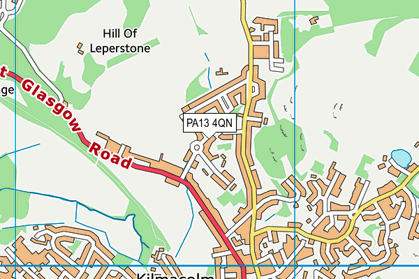 PA13 4QN map - OS VectorMap District (Ordnance Survey)