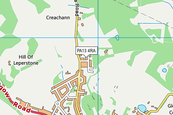 PA13 4RA map - OS VectorMap District (Ordnance Survey)