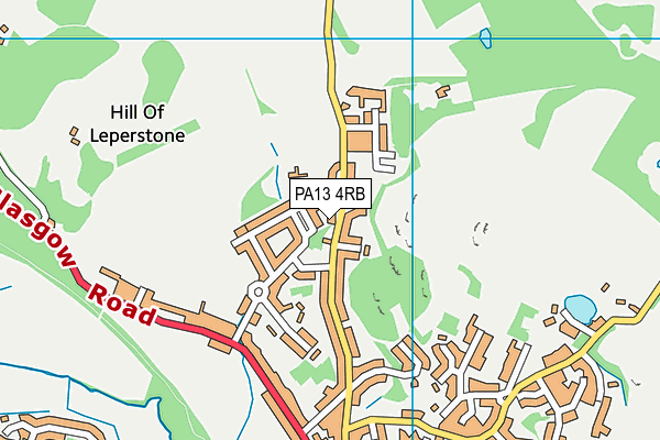 PA13 4RB map - OS VectorMap District (Ordnance Survey)