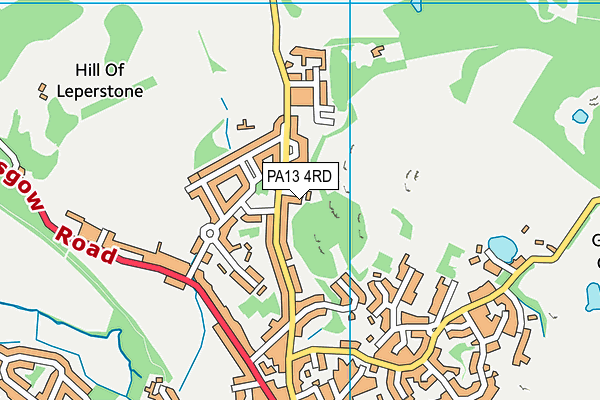PA13 4RD map - OS VectorMap District (Ordnance Survey)