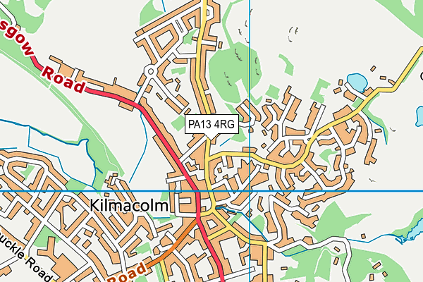 PA13 4RG map - OS VectorMap District (Ordnance Survey)