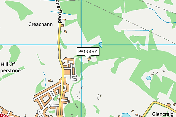 PA13 4RY map - OS VectorMap District (Ordnance Survey)