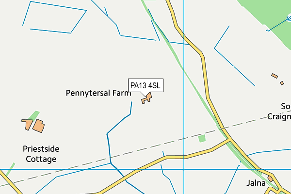 PA13 4SL map - OS VectorMap District (Ordnance Survey)