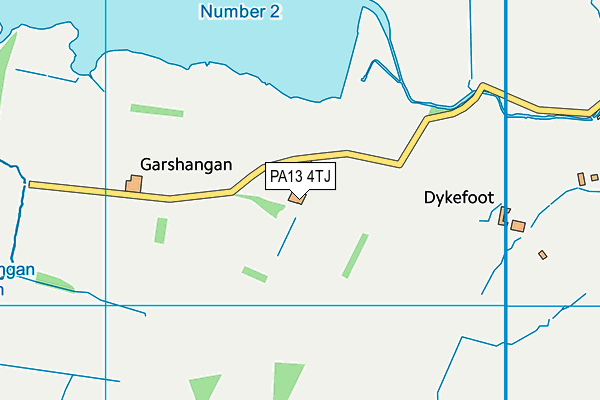 PA13 4TJ map - OS VectorMap District (Ordnance Survey)