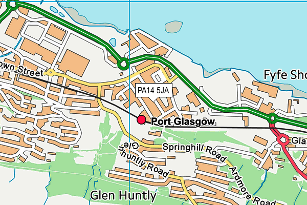 Map of TOM GILLESPIE LIMITED at district scale