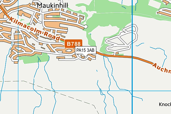 PA15 3AB map - OS VectorMap District (Ordnance Survey)