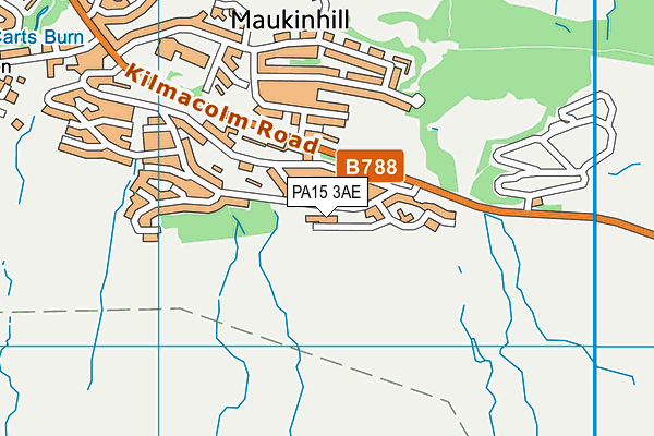 PA15 3AE map - OS VectorMap District (Ordnance Survey)