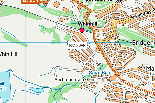 PA15 3AP map - OS VectorMap District (Ordnance Survey)