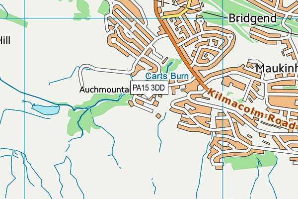 PA15 3DD map - OS VectorMap District (Ordnance Survey)