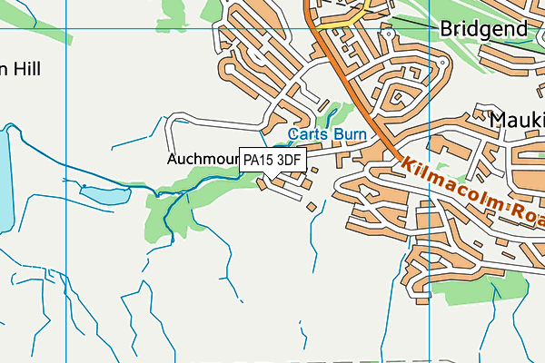 PA15 3DF map - OS VectorMap District (Ordnance Survey)