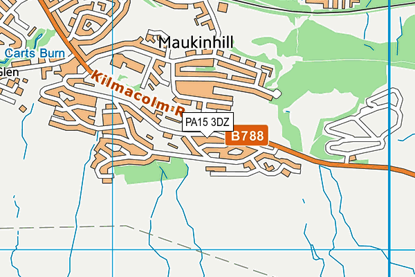 PA15 3DZ map - OS VectorMap District (Ordnance Survey)