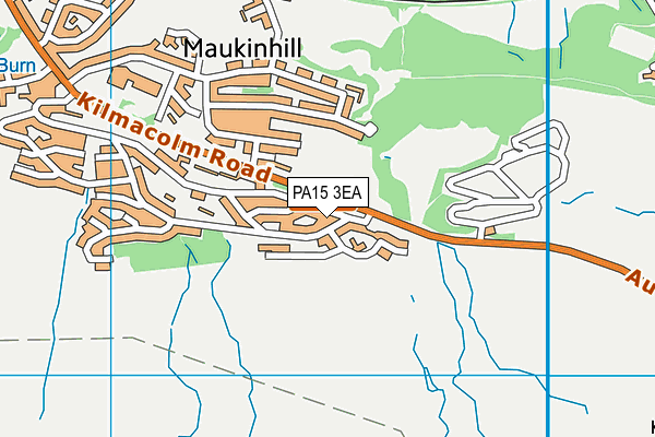 PA15 3EA map - OS VectorMap District (Ordnance Survey)