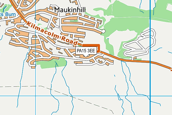 PA15 3EE map - OS VectorMap District (Ordnance Survey)