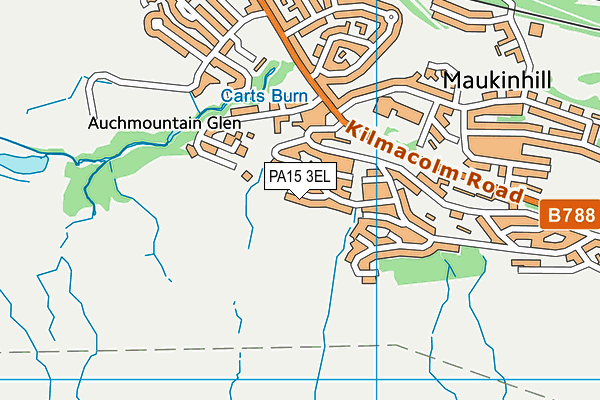 PA15 3EL map - OS VectorMap District (Ordnance Survey)