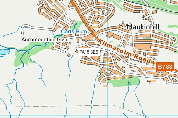 PA15 3ES map - OS VectorMap District (Ordnance Survey)