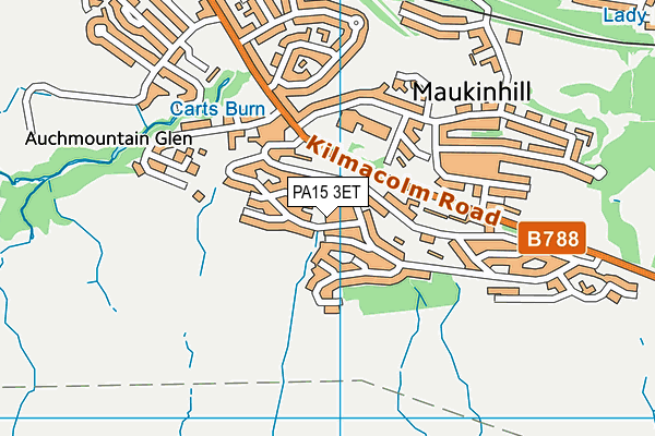 PA15 3ET map - OS VectorMap District (Ordnance Survey)