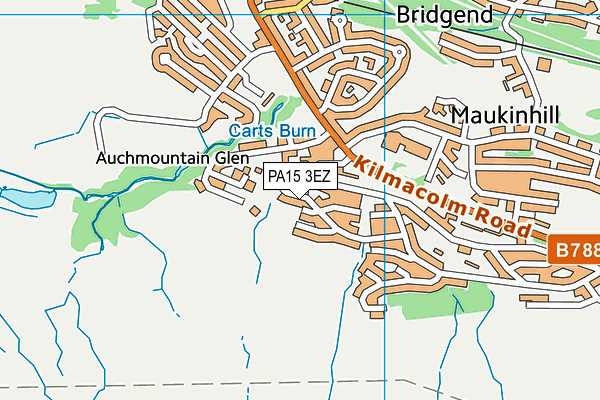 PA15 3EZ map - OS VectorMap District (Ordnance Survey)