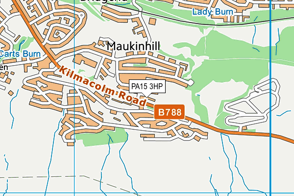 PA15 3HP map - OS VectorMap District (Ordnance Survey)