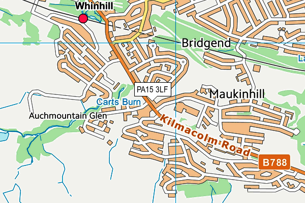 PA15 3LF map - OS VectorMap District (Ordnance Survey)