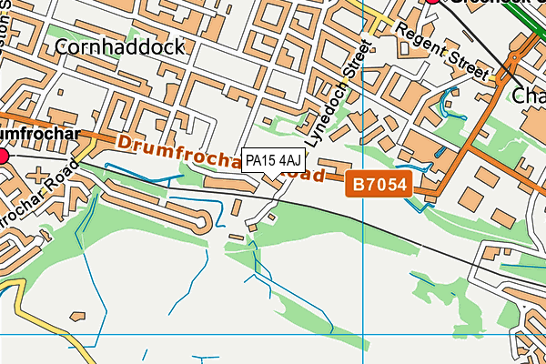 PA15 4AJ map - OS VectorMap District (Ordnance Survey)