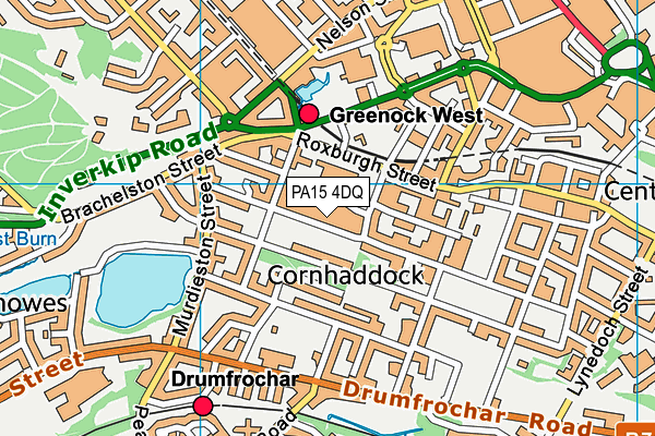 PA15 4DQ map - OS VectorMap District (Ordnance Survey)