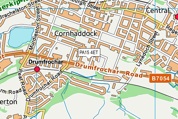 PA15 4ET map - OS VectorMap District (Ordnance Survey)
