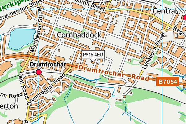 PA15 4EU map - OS VectorMap District (Ordnance Survey)