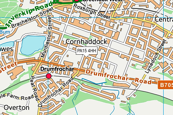 PA15 4HH map - OS VectorMap District (Ordnance Survey)