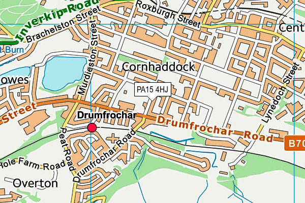 PA15 4HJ map - OS VectorMap District (Ordnance Survey)